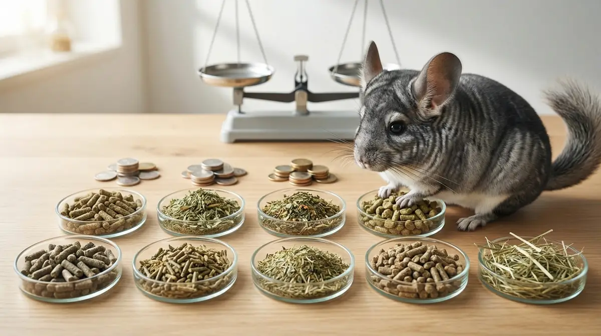 【比較表】チンチラ用フード主要7製品の成分・価格を徹底比較