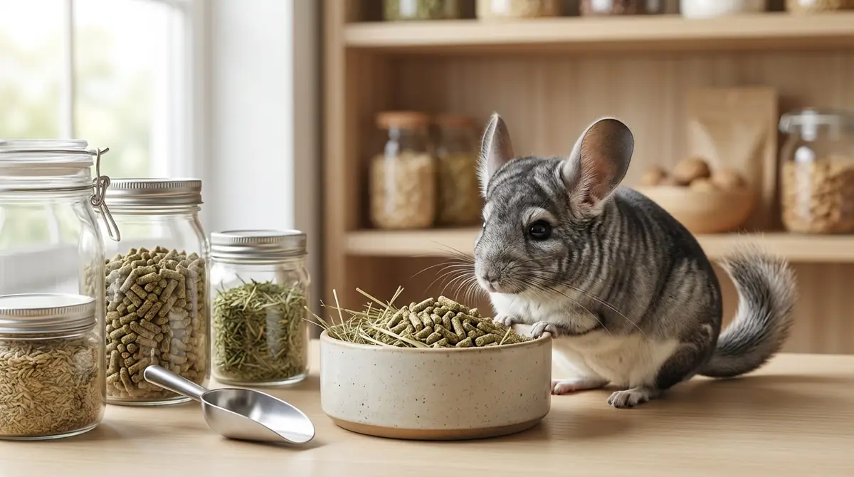 チンチラのフードの与え方｜量・タイミング・保存方法