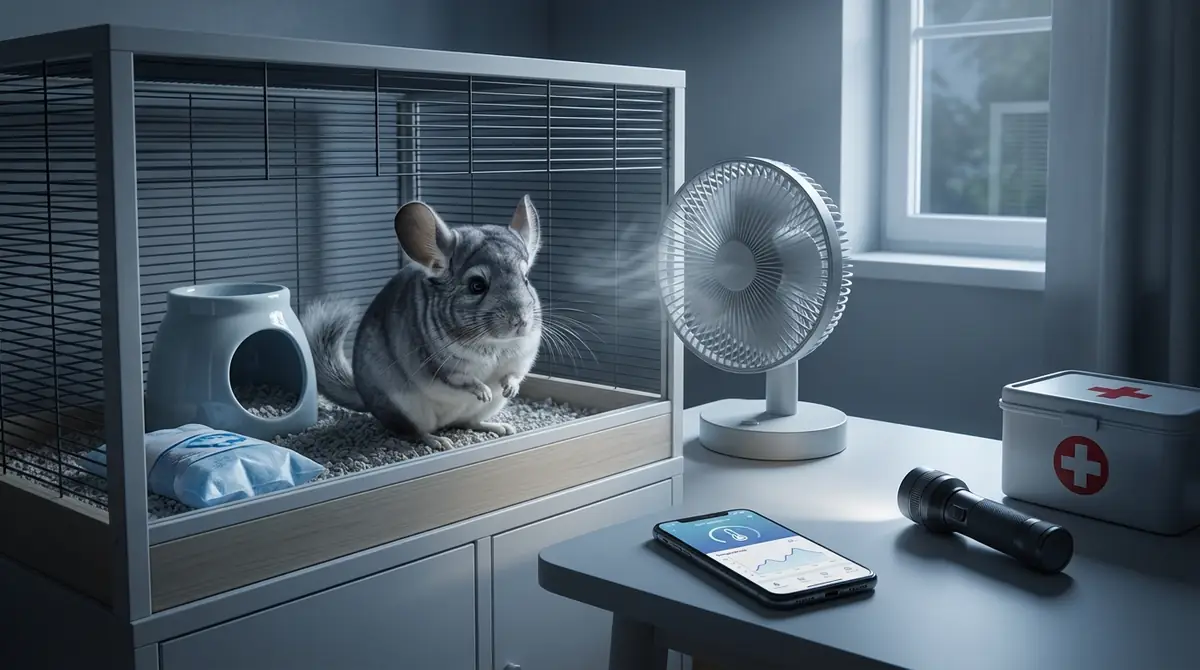 【緊急時対策】停電・外出中のチンチラの温度管理