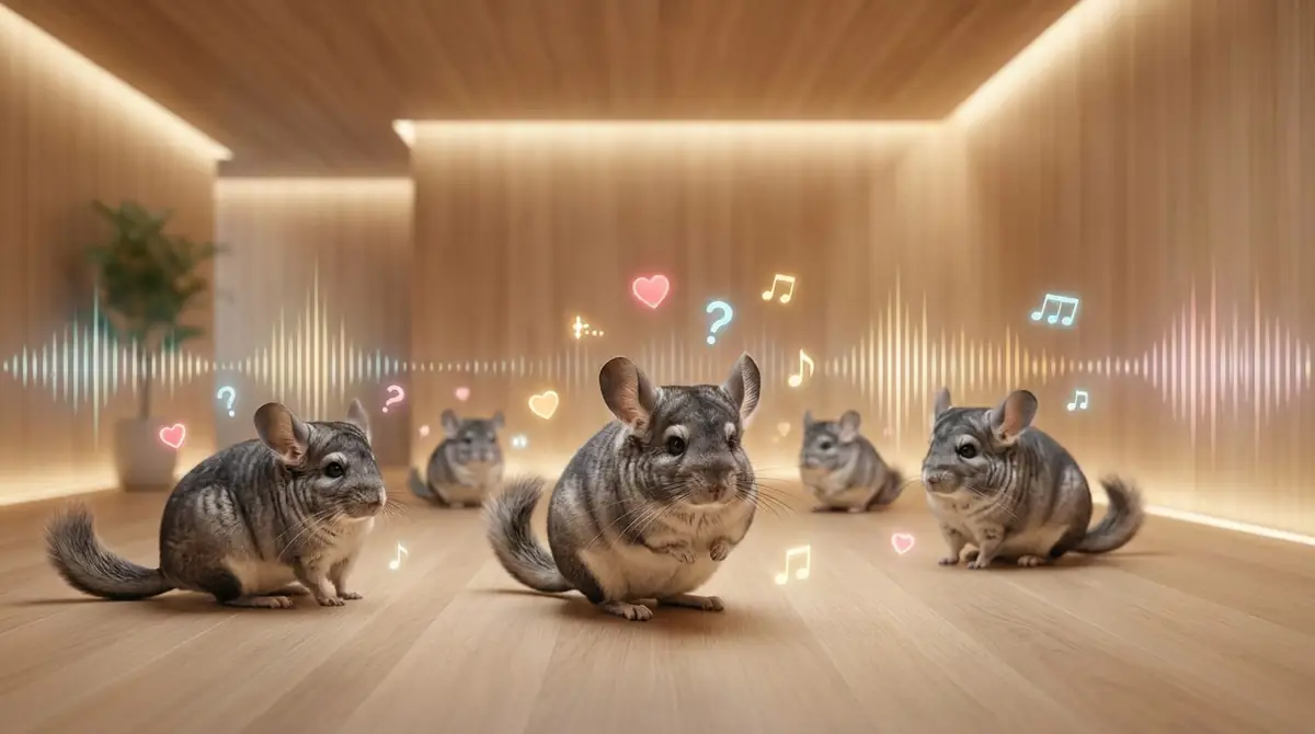 チンチラの代表的な鳴き声・音の例と意味一覧