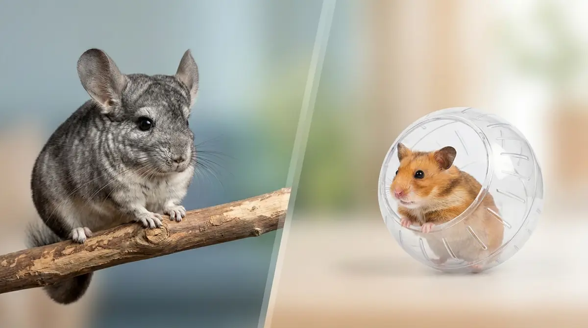 チンチラとハムスターの性格・なつきやすさを比較