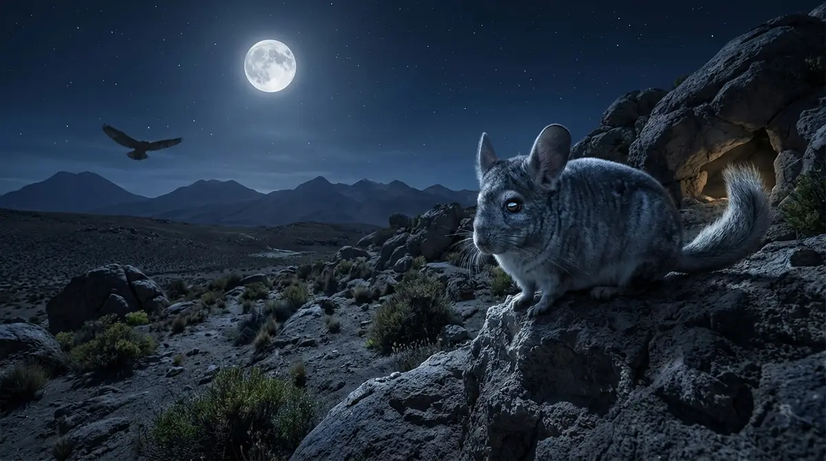 チンチラが夜行性である3つの理由｜野生の生態から解説