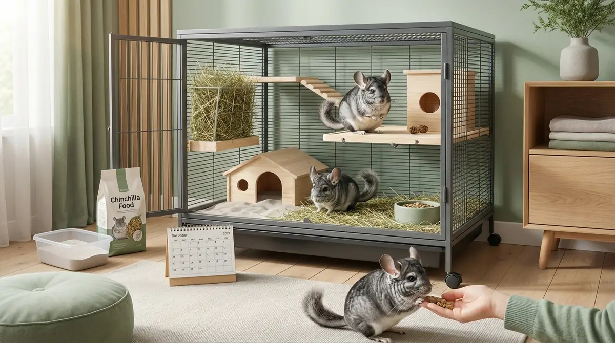 チンチラのお迎え準備から1週間の過ごし方