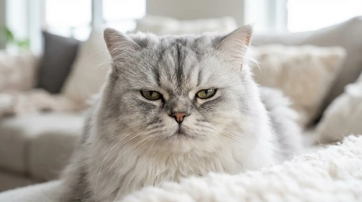 怖い顔の裏側|チンチラペルシャの本当の性格