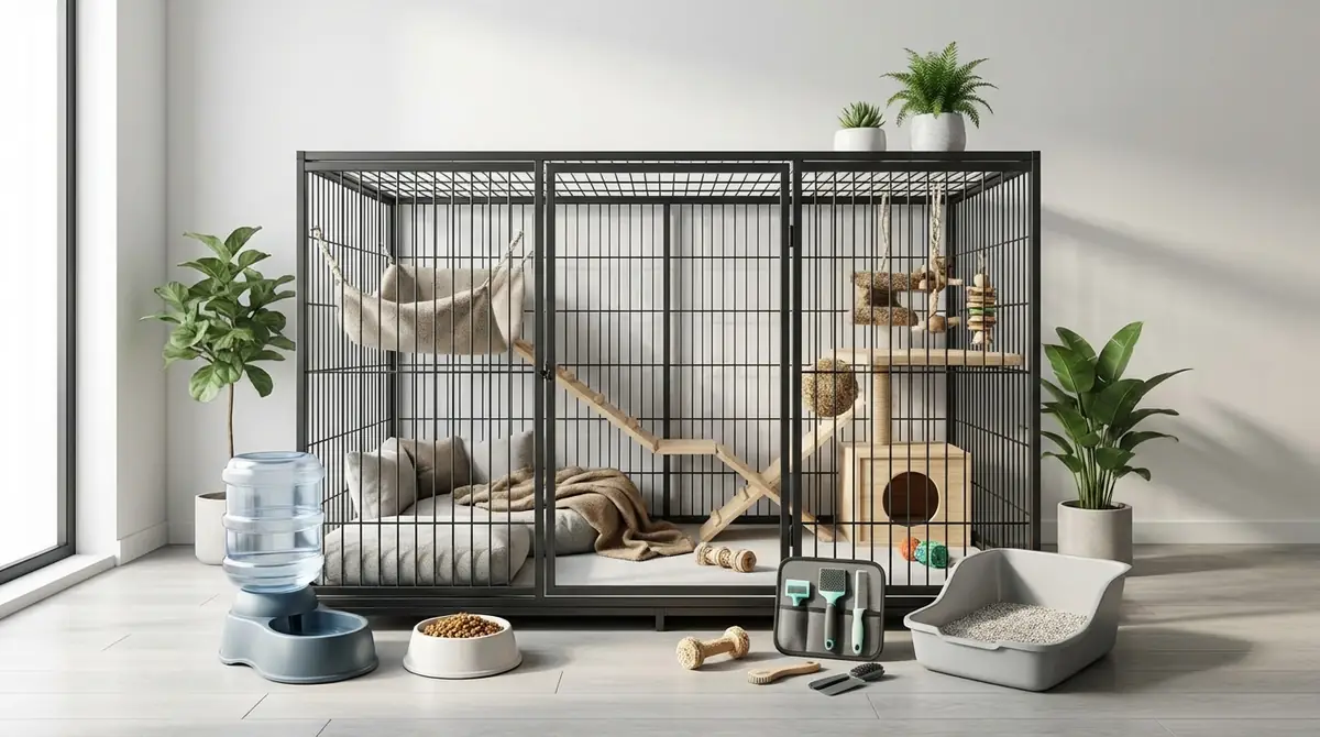 大型ケージと一緒に揃えるべき付属品リスト