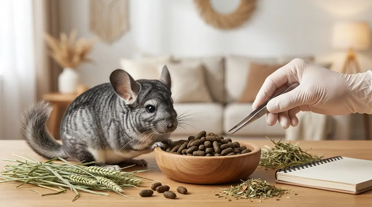 健康なチンチラのうんち5つの特徴【色・形・大きさ・硬さ・回数】