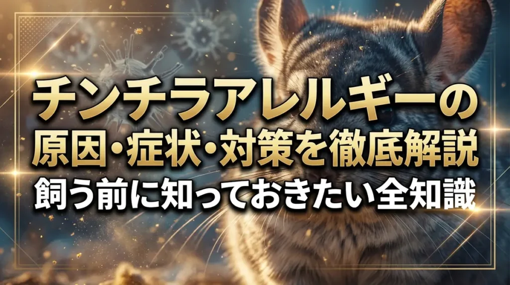 チンチラアレルギーの原因・症状・対策を徹底解説｜飼う前に知っておきたい全知識