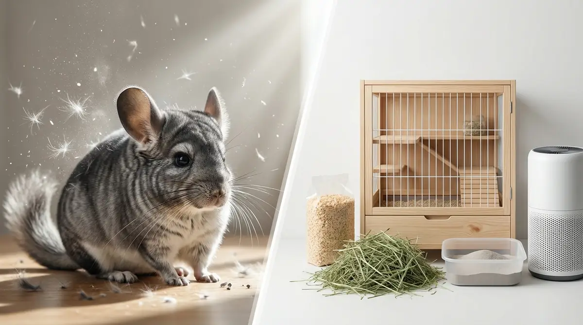 チンチラアレルギーの原因5つ｜チンチラ由来と飼育環境由来に分けて解説