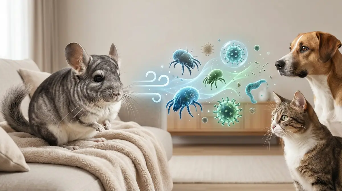 チンチラと他のペットのアレルギーリスク比較