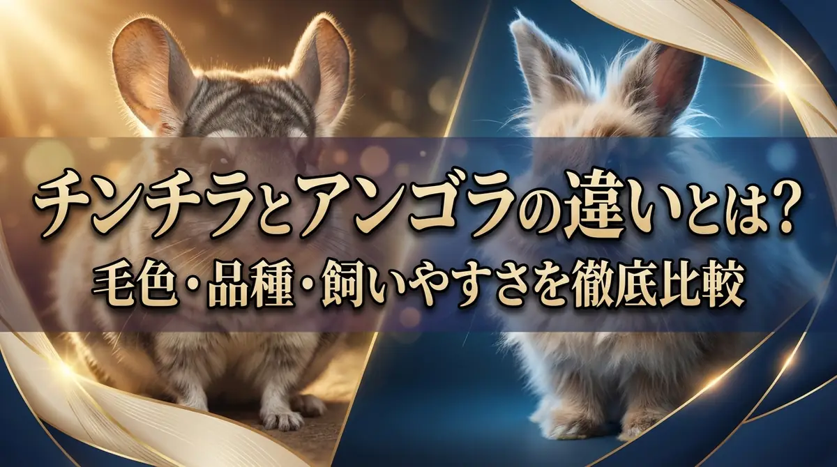 チンチラとアンゴラの違いとは？毛色・品種・飼いやすさを徹底比較
