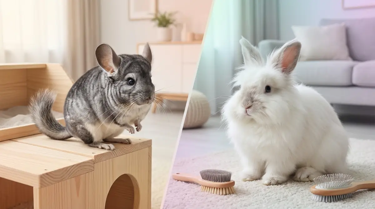 チンチラとアンゴラはどっちが飼いやすい？タイプ別おすすめ診断