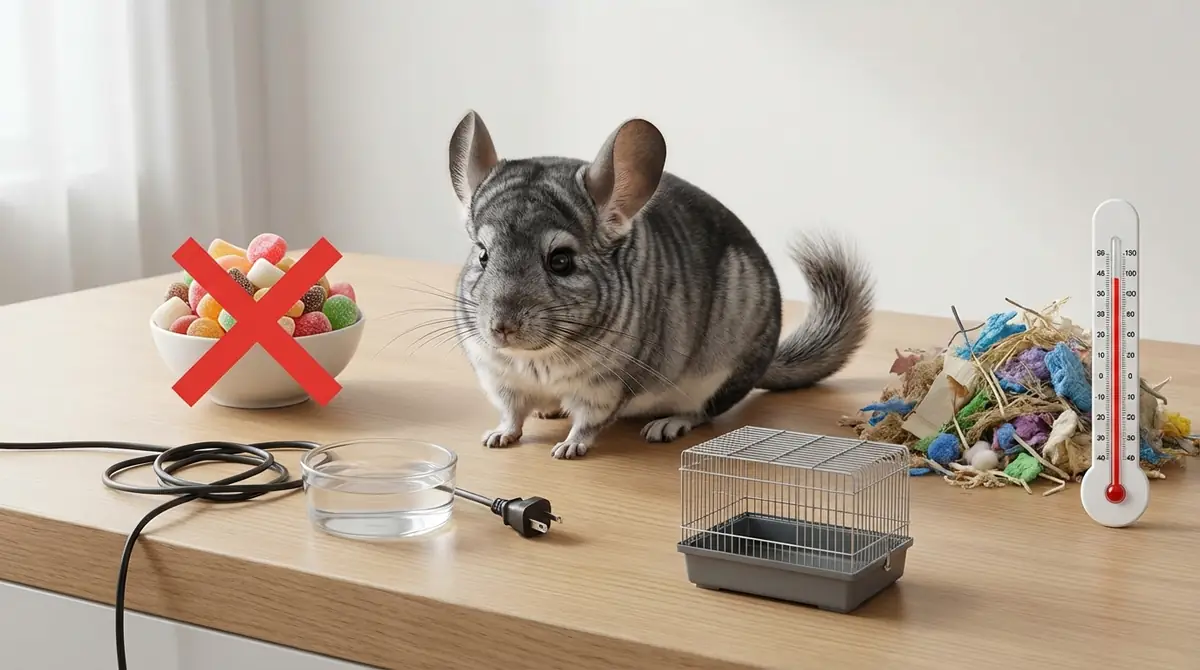 チンチラを飼うときのNG行動5選