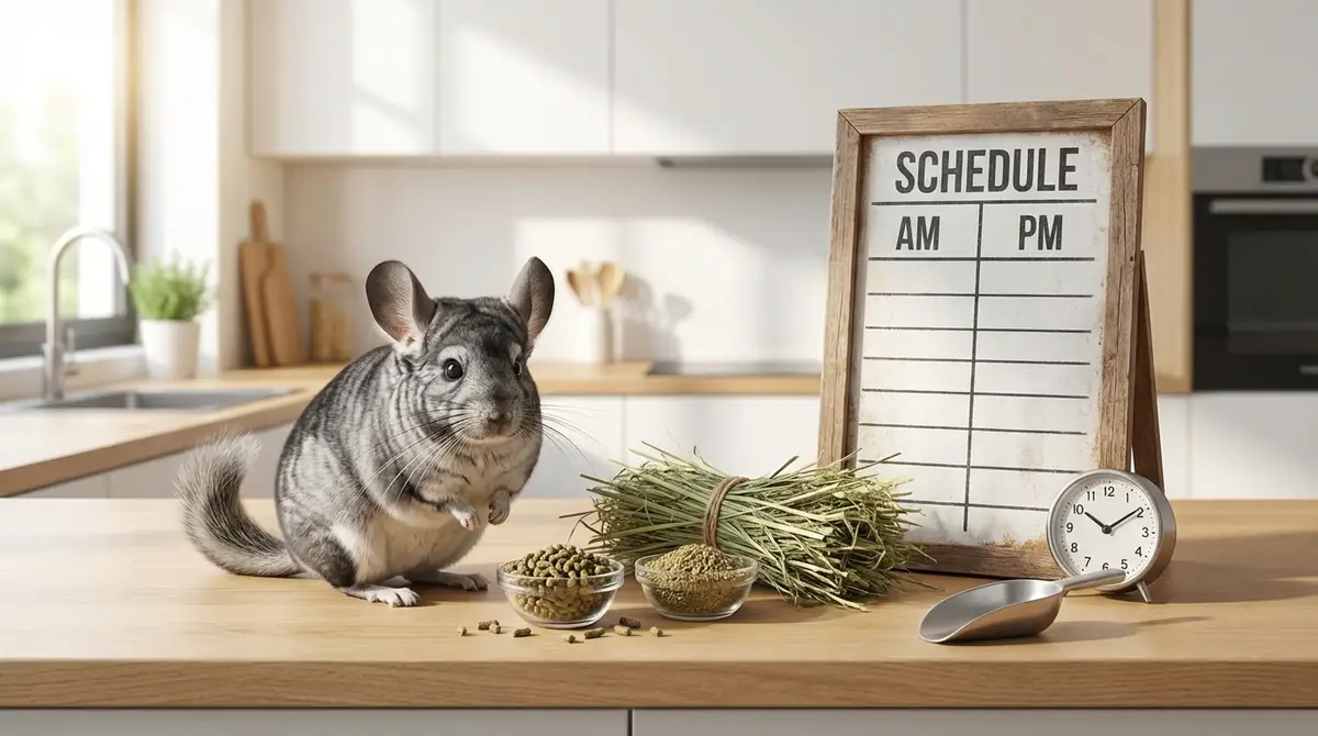 チンチラのご飯の量と回数|1日のスケジュール