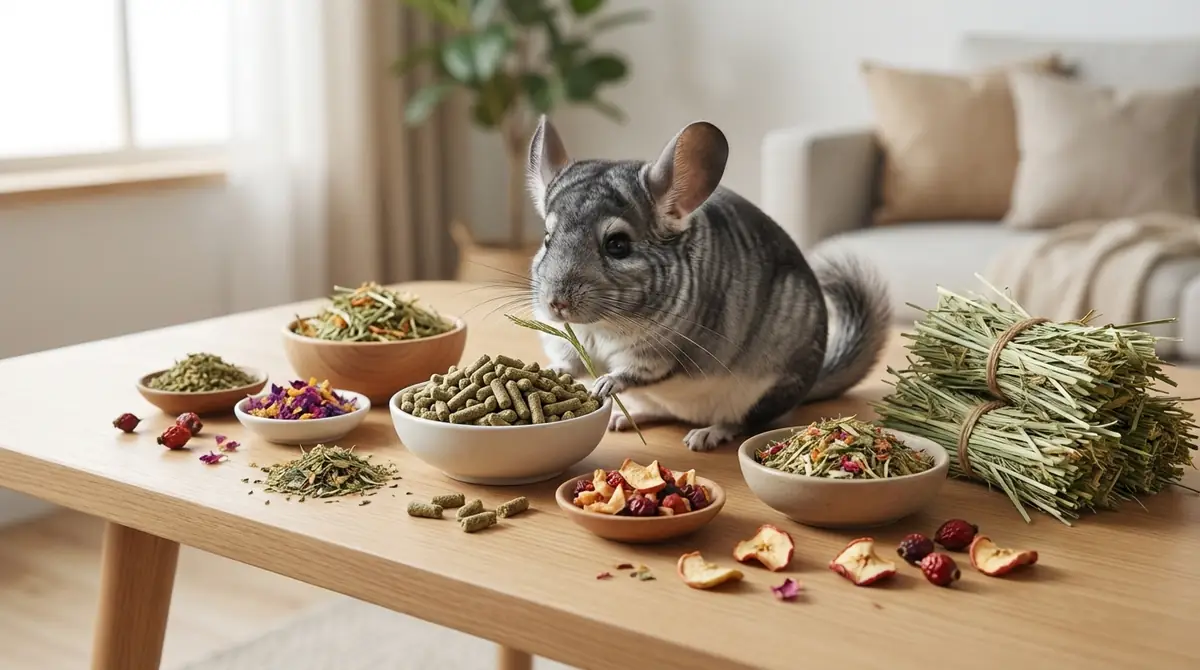 チンチラのご飯の種類と役割