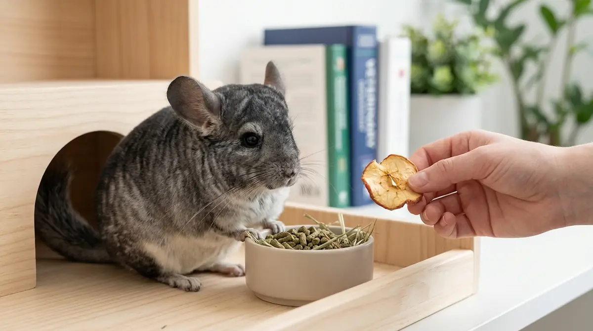 チンチラがご飯を食べない時の原因と対処法