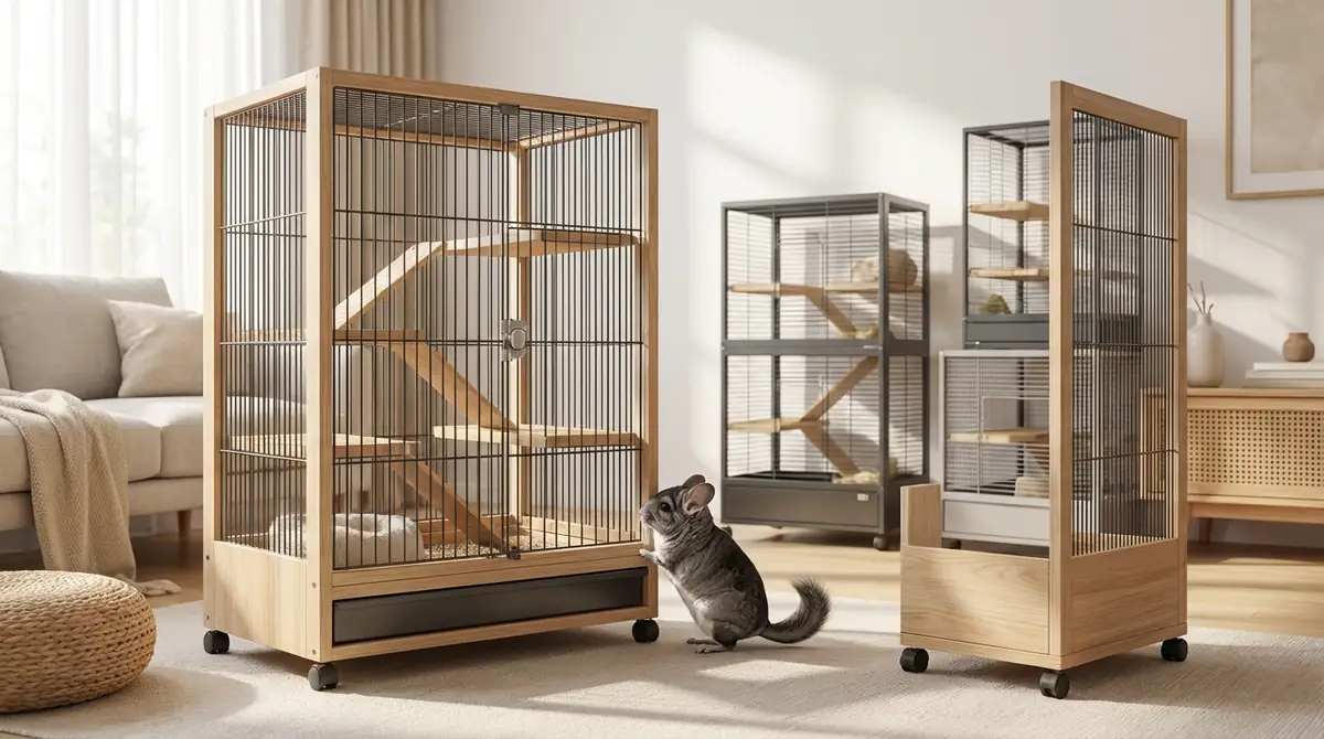 チンチラのサイズに合ったケージの選び方