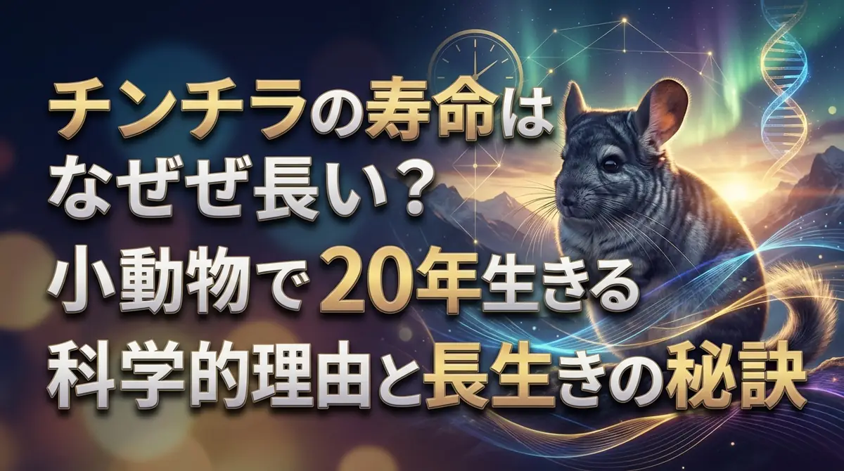 チンチラの寿命はなぜ長い？小動物で20年生きる科学的理由と長生きの秘訣