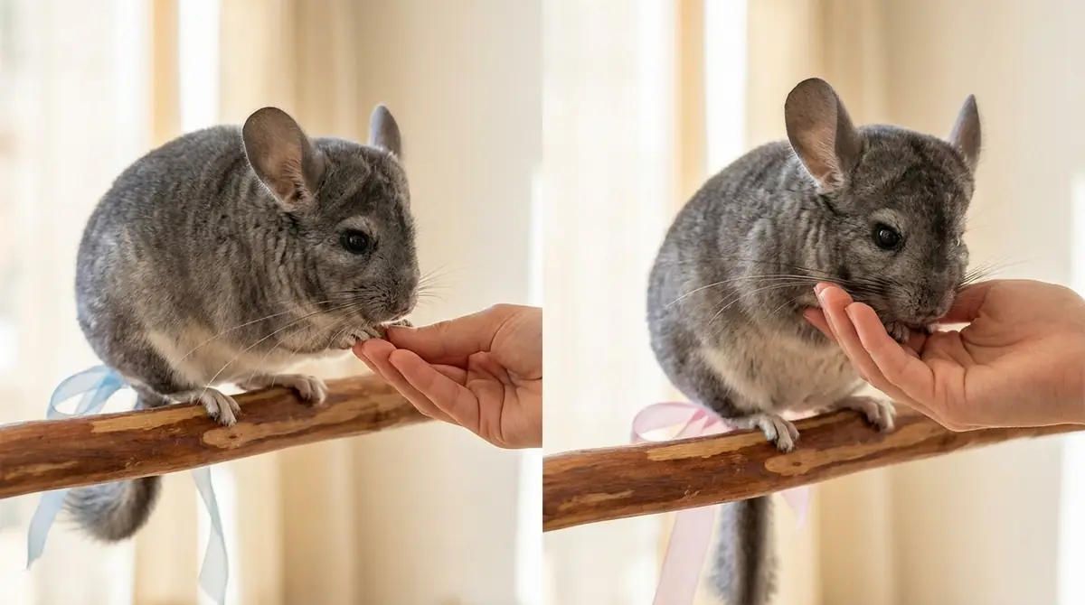 チンチラはオスとメスどっちが懐きやすい？性別による違い