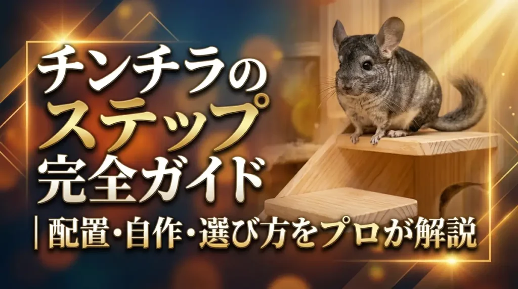 チンチラのステップ完全ガイド｜配置・自作・選び方をプロが解説