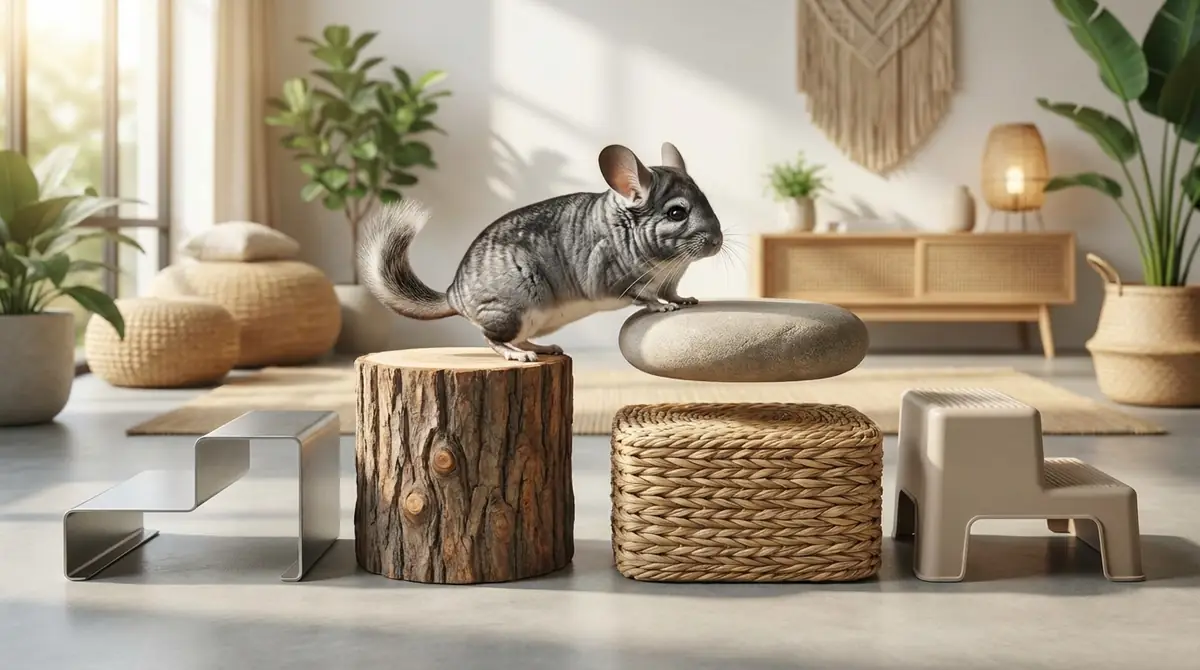 市販チンチラ用ステップの選び方|素材別メリット・デメリット