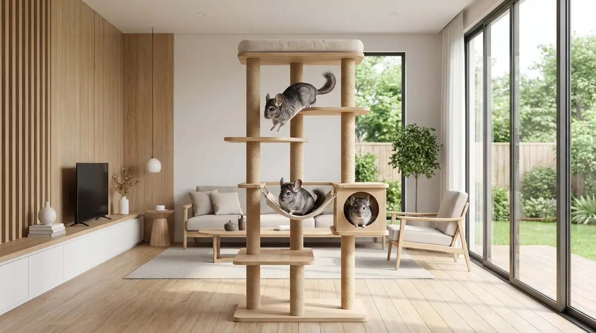 チンチラにタワーは必要？導入すべき3つの理由