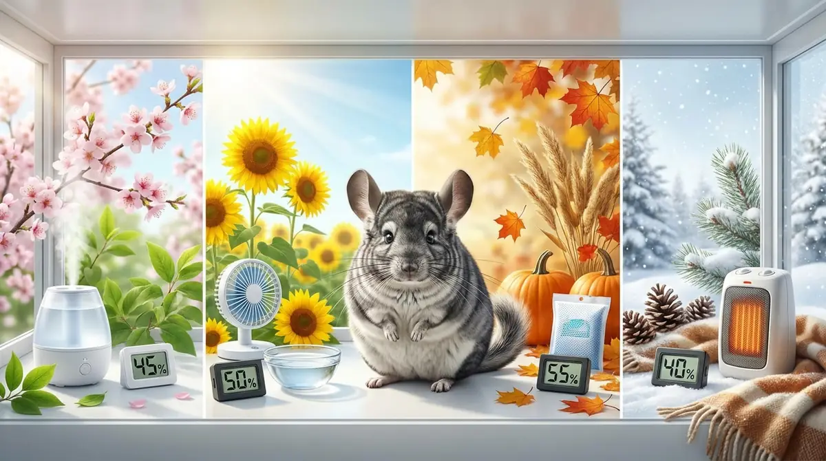 【季節別】チンチラの湿度管理で注意すべきポイント