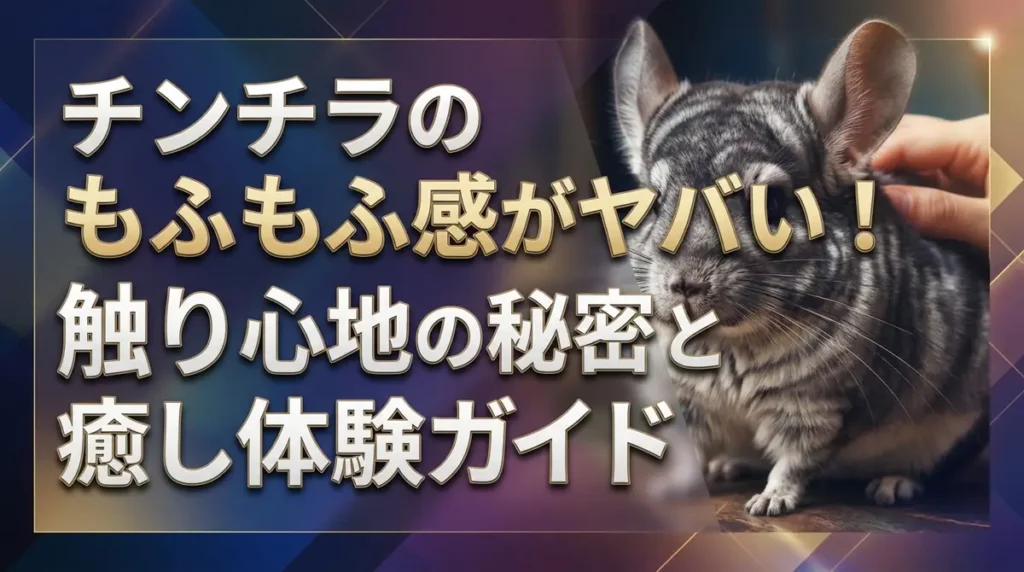 チンチラのもふもふ感がヤバい！触り心地の秘密と癒し体験ガイド