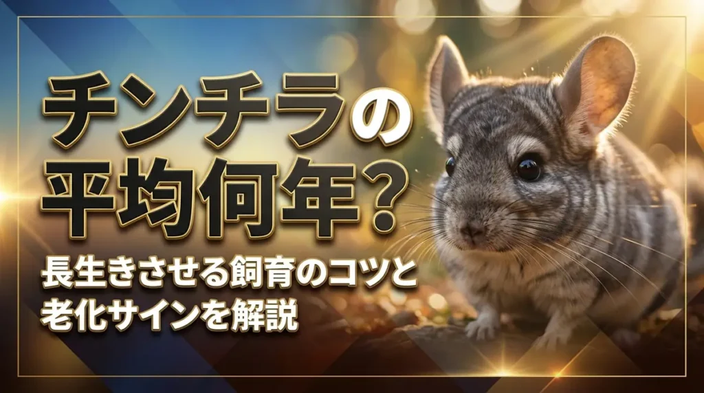 チンチラの寿命は平均何年？長生きさせる飼育のコツと老化サインを解説