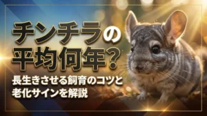 チンチラの寿命は平均何年？長生きさせる飼育のコツと老化サインを解説