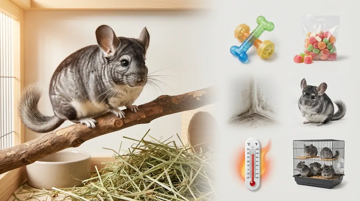 チンチラの寿命を縮める5つの原因と予防法