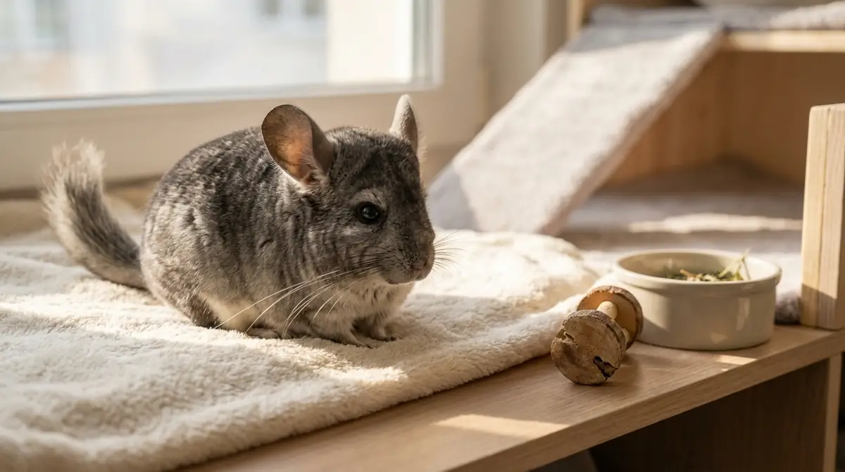 チンチラの老化サイン｜8歳以降に注意すべき変化
