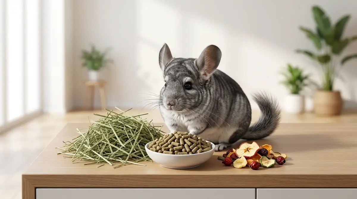 【結論】チンチラが食べるものは「牧草・ペレット・おやつ」の3種類