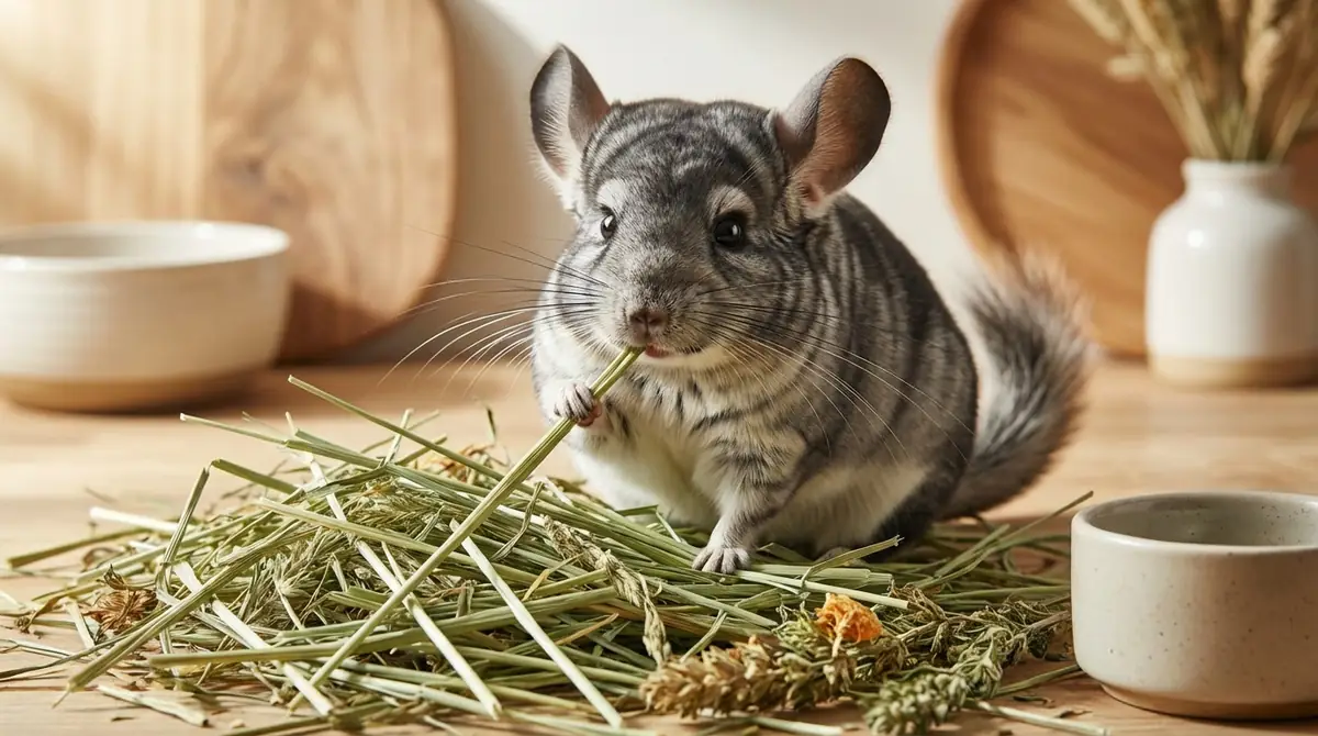 チンチラの食性とは？草食動物として牧草が主食になる理由