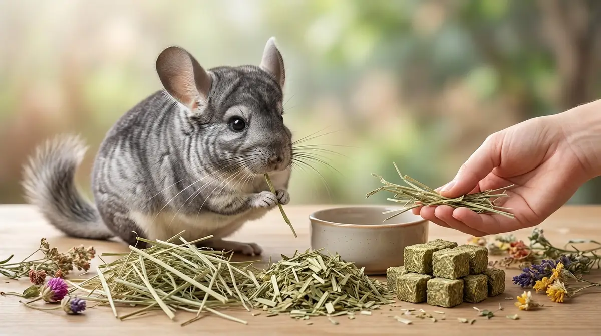 チンチラの主食｜牧草（チモシー）の種類と与え方