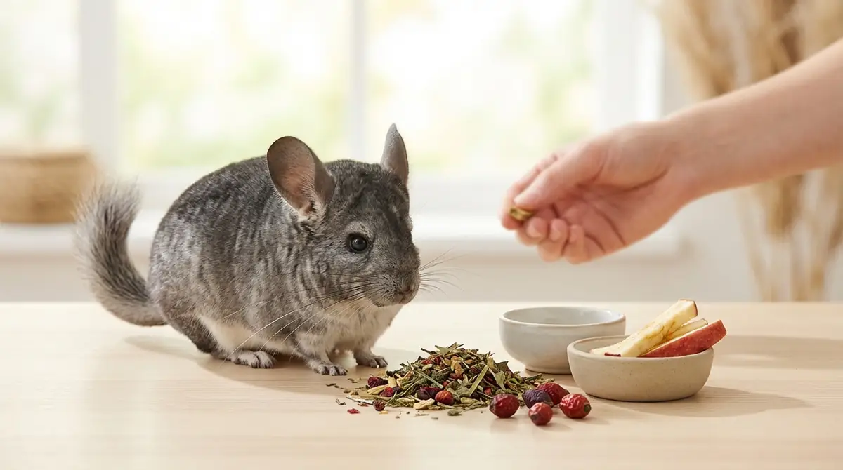 チンチラのおやつ｜安全な種類と与える頻度