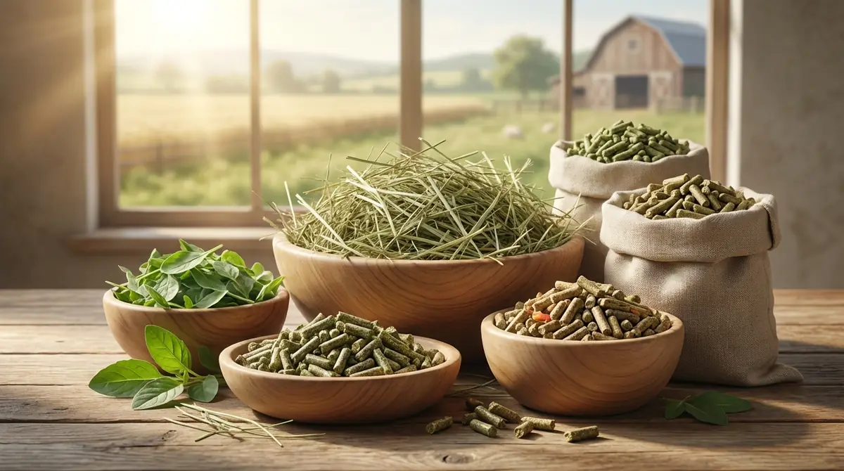 良質な牧草とペレットの選び方