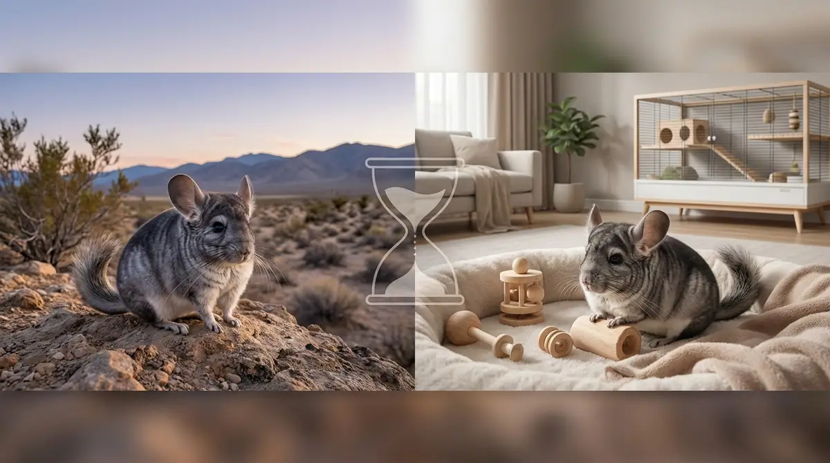 チンチラの平均寿命は10〜15年｜野生と飼育下の違い