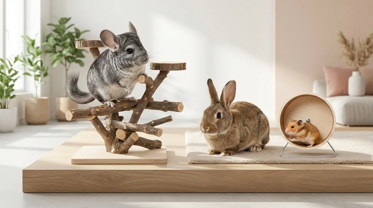 チンチラと他の小動物を比較｜うさぎ・ハムスターより難しい？