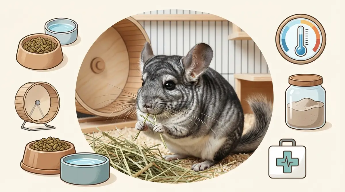 チンチラの寿命を伸ばす5つの飼育ポイント