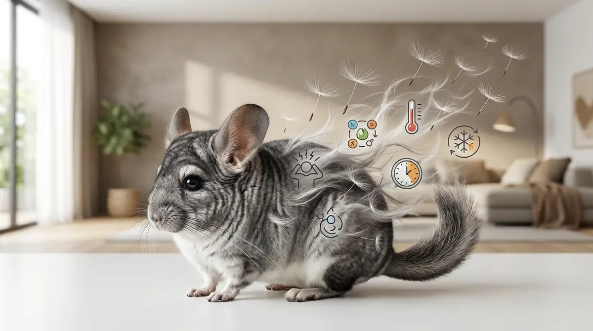 チンチラの毛が抜ける7つの原因