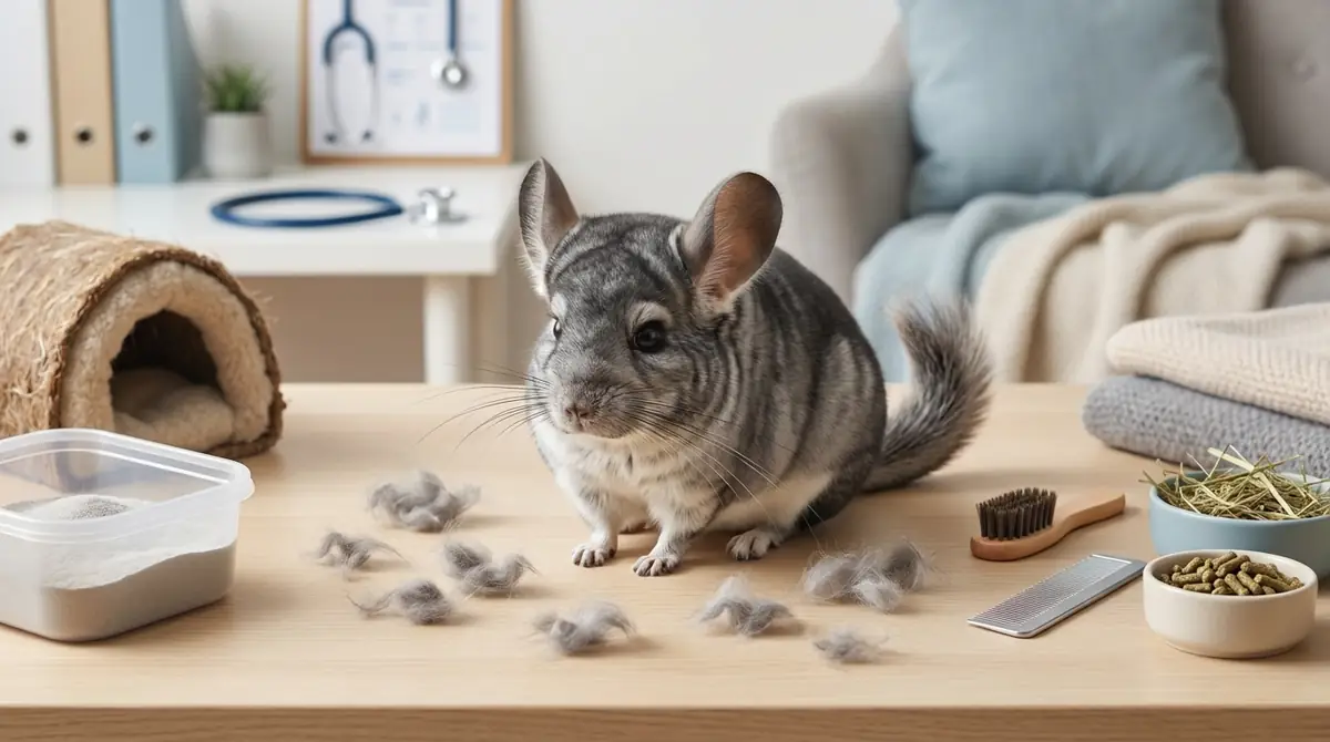 【原因別】チンチラの毛が抜ける時の対処法