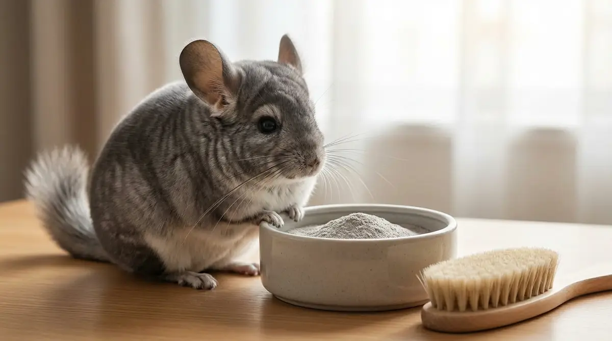 チンチラの毛並みを良くする自宅ケア方法