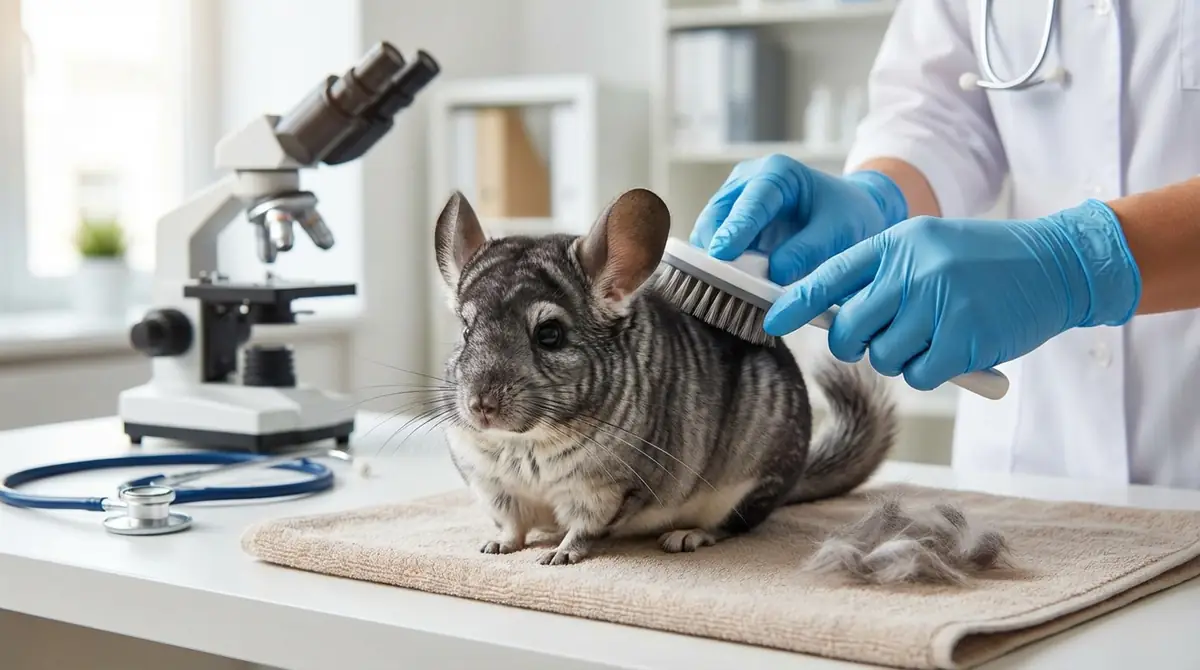 チンチラの毛が抜ける時の病院受診ガイド