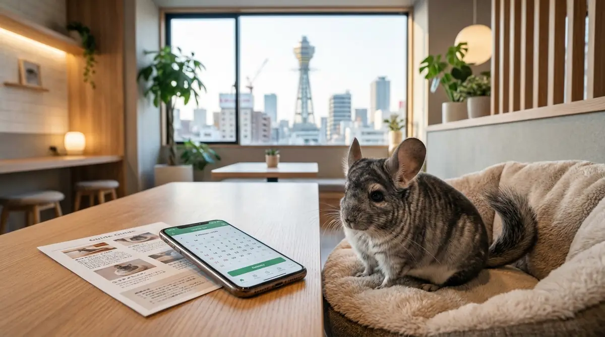 大阪チンチラカフェの予約方法と当日の流れ｜初めてでも安心ガイド