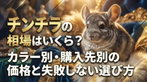 チンチラの相場はいくら？カラー別・購入先別の価格と失敗しない選び方