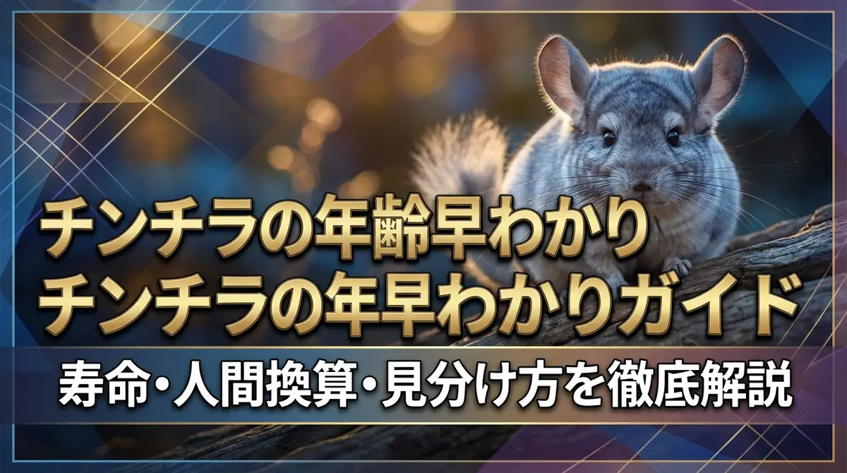 チンチラの年齢早わかりガイド｜寿命・人間換算・見分け方を徹底解説