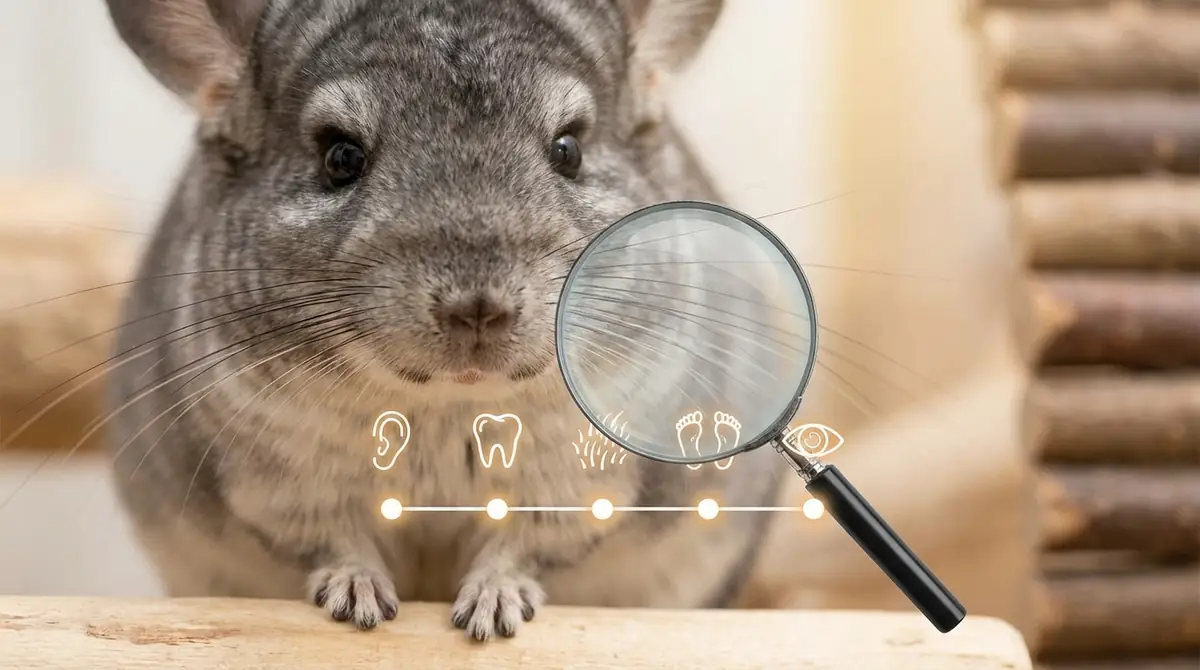 チンチラの年齢を見分ける5つのチェックポイント