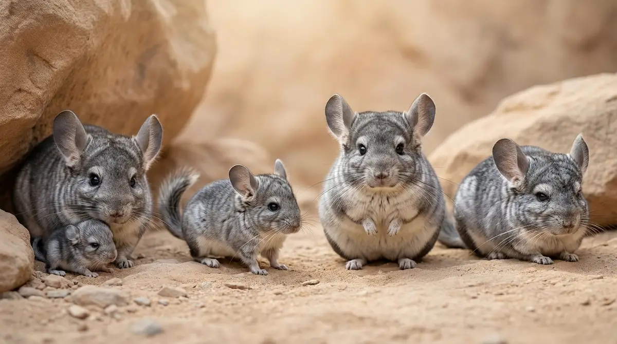 チンチラの4つの成長ステージと年齢別の特徴