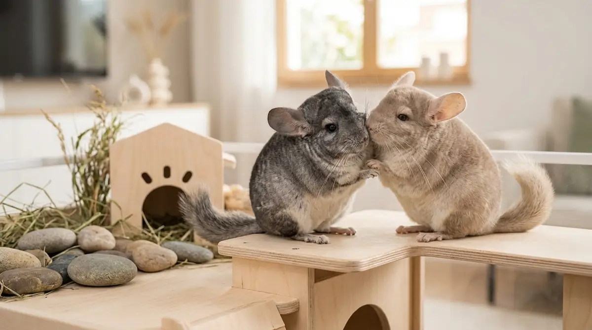 チンチラは多頭飼いに向いている？生態と社会性から解説