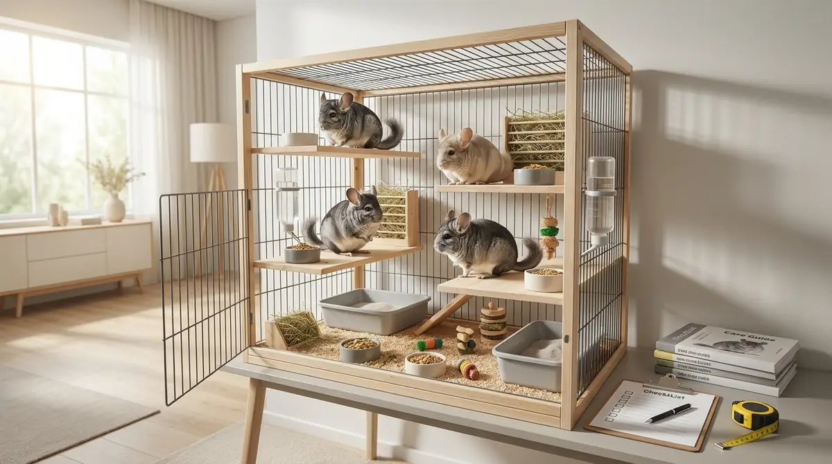 チンチラの多頭飼いに必要な準備チェックリスト